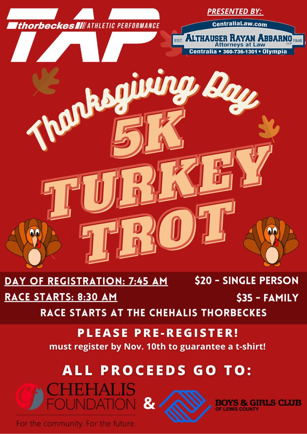 Turkey Trot 2022 Centralia Law